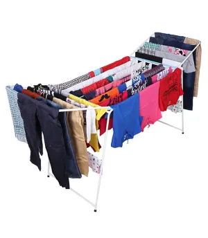 ABOUT SPACE Clothes Stand For Drying - Collapsible Foldable (L 186 x B58 x H85cm,Alloy Steel)