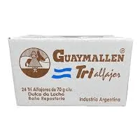 Alfajor Guaymallen Triple Milk Chocolate with Dulce de Leche Box 24 units 70 g / 2.46 oz