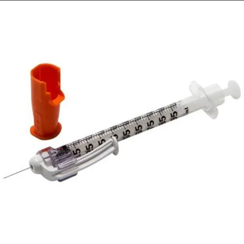 BD Tuberculin Syringe 27G x 1/2" with SafetyGlide Needle 100/box