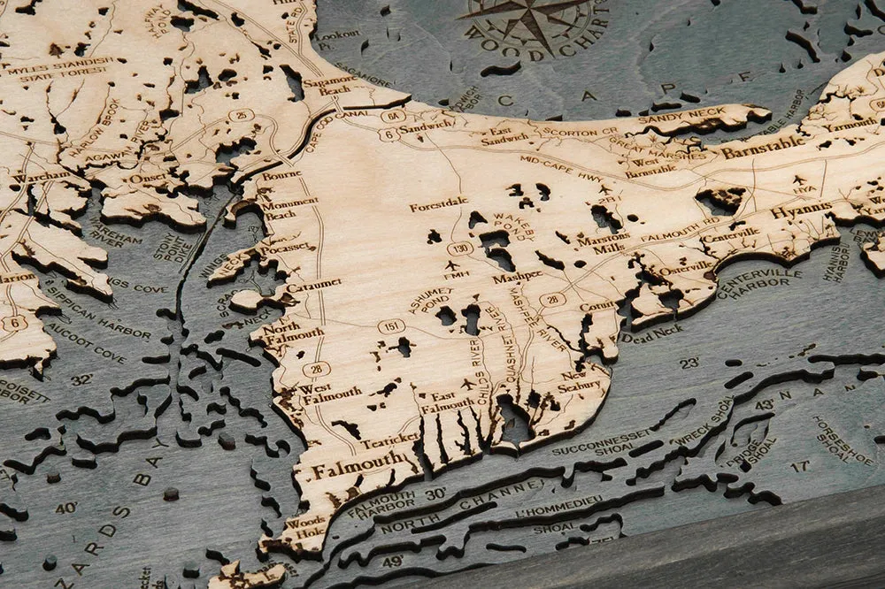 Cape Cod (Small) Wood Chart