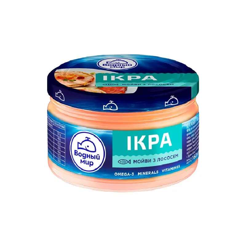 Capelin Caviar Cream Tender with Salmon, 160g