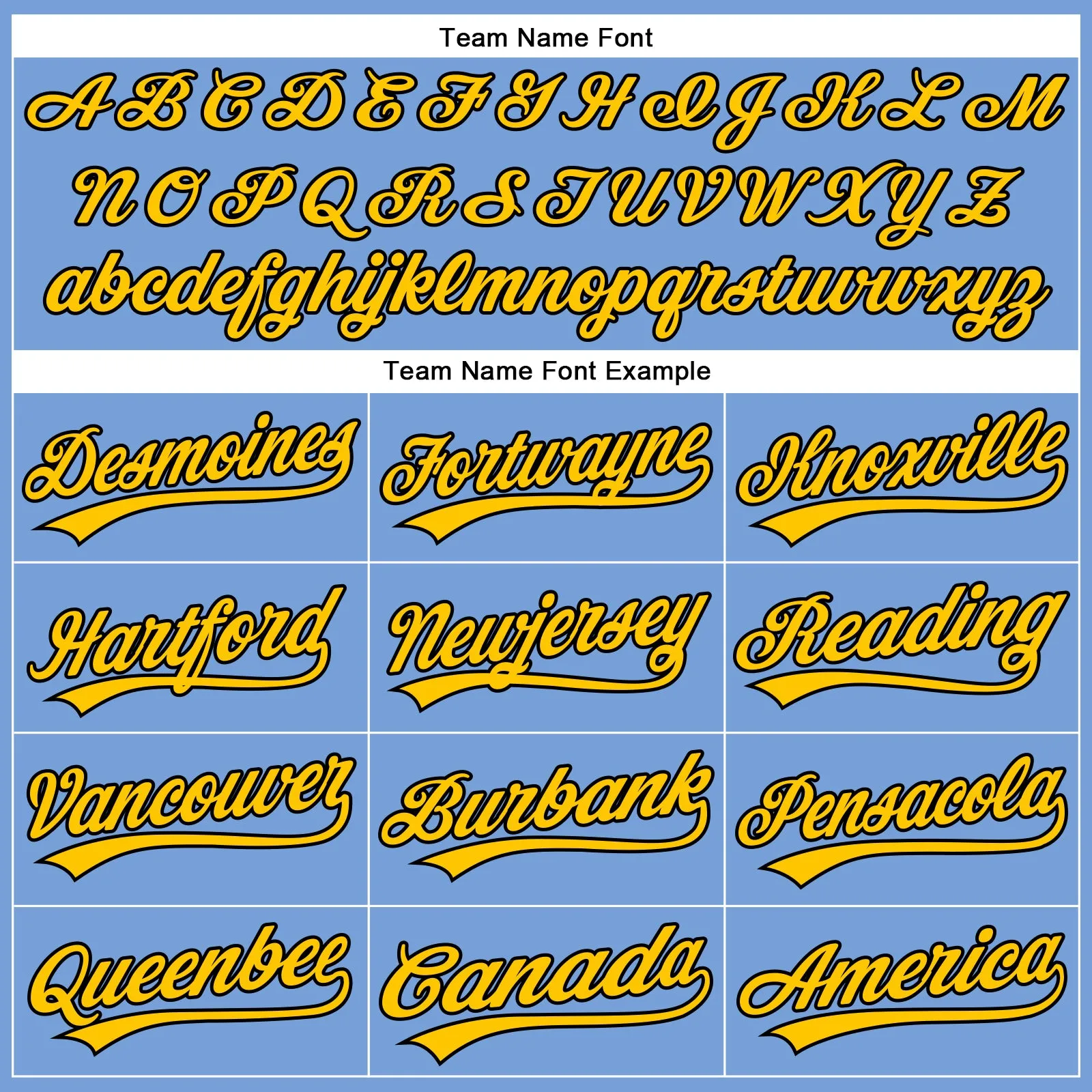 Custom Powder Blue Yellow-Black Authentic Baseball Jersey