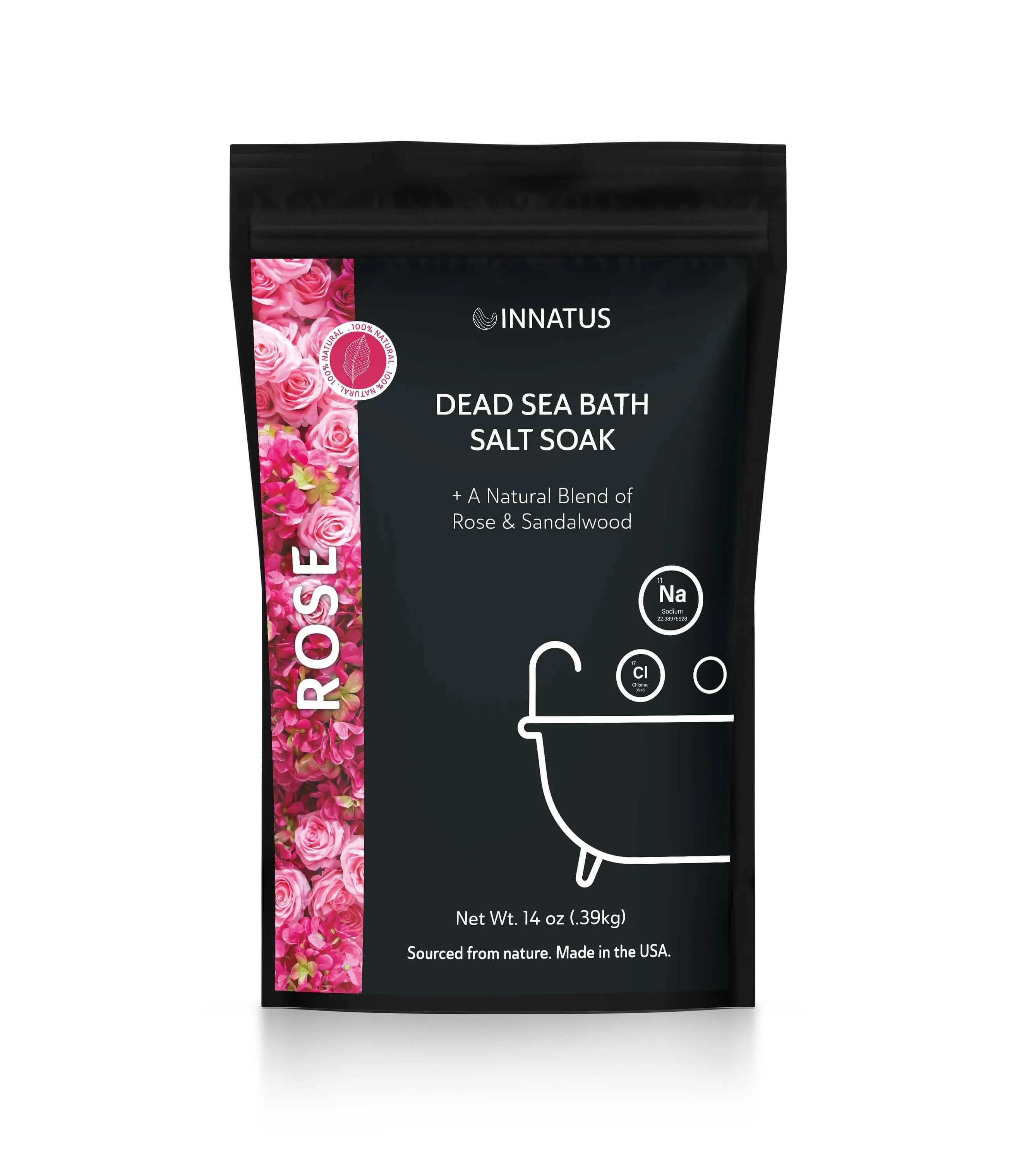 Dead sea rose bath salt soak with 21 minerals