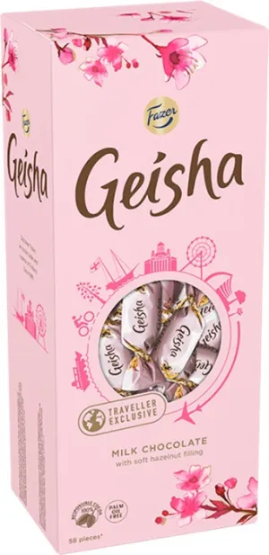 Fazer Geisha Milk Chocolates 420g Gift Box, 6-Pack