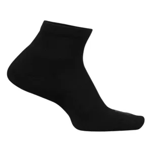 Feetures Therapeutic Max Cushion Quarter Black Socks (Unisex)