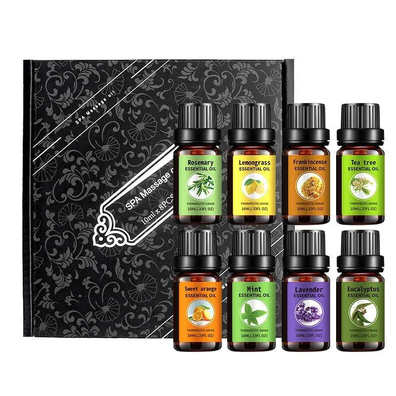 Lavender Essential Oil Kit Massage Tender and Smooth Skin Anti-Acne Plant Sandalwood Oil Essence Scraping Body Care