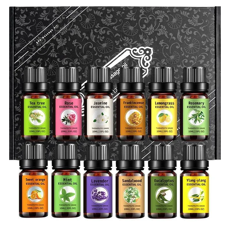 Lavender Essential Oil Kit Massage Tender and Smooth Skin Anti-Acne Plant Sandalwood Oil Essence Scraping Body Care