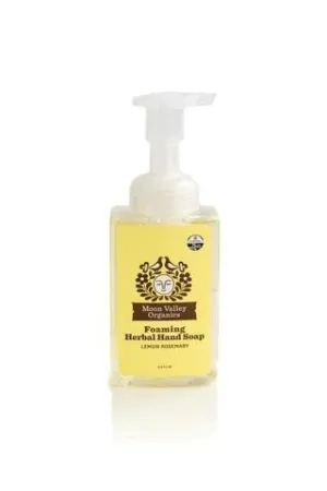 Moon Valley Organics Foaming Herbal Hand Soap Lemon Rosemary 8.8 oz Liquid