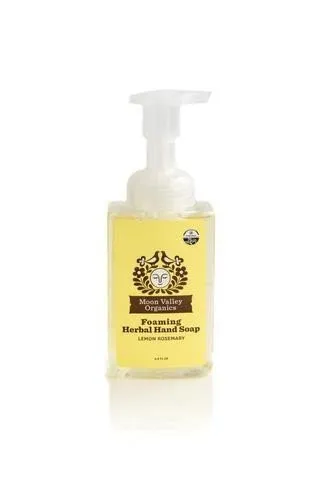 Moon Valley Organics Foaming Herbal Hand Soap Lemon Rosemary 8.8 oz Liquid