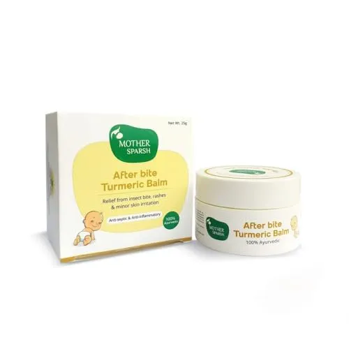 Mother Sparsh After Bite Turmeric Balm for Babies | For Rashes and Mosquito Bites |100% Ayurvedic- 25gm