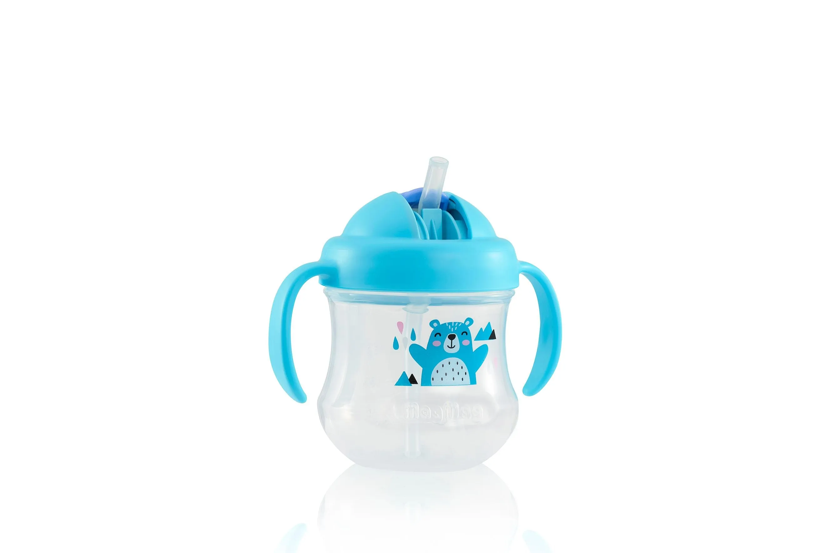 Pigeon Ex Mag Mag Straw Cup - Matte Blue