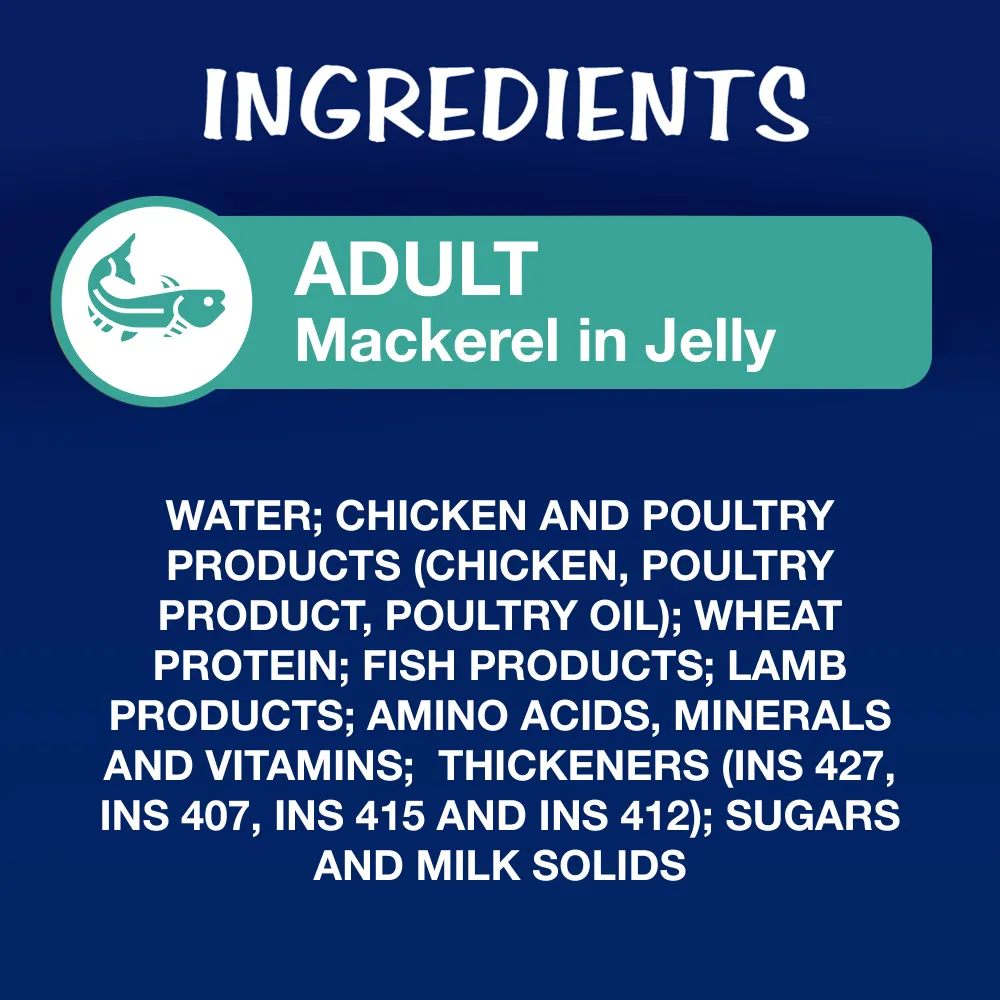 Purina Felix Mackerel, Chicken and Salmon with Jelly Adult Cat Wet Food Combo