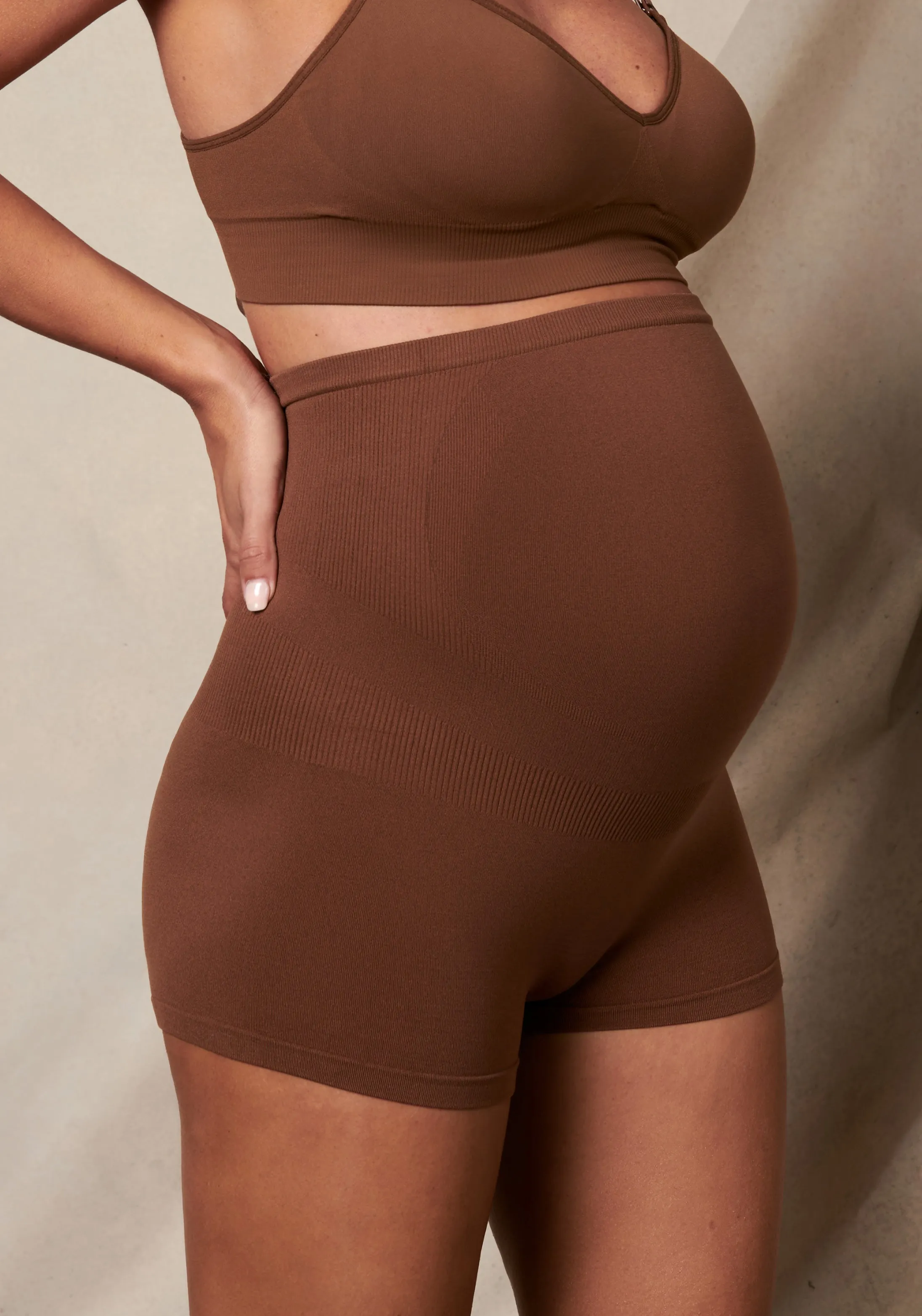 Seamless Maternity Over Belly Support Boyshorts