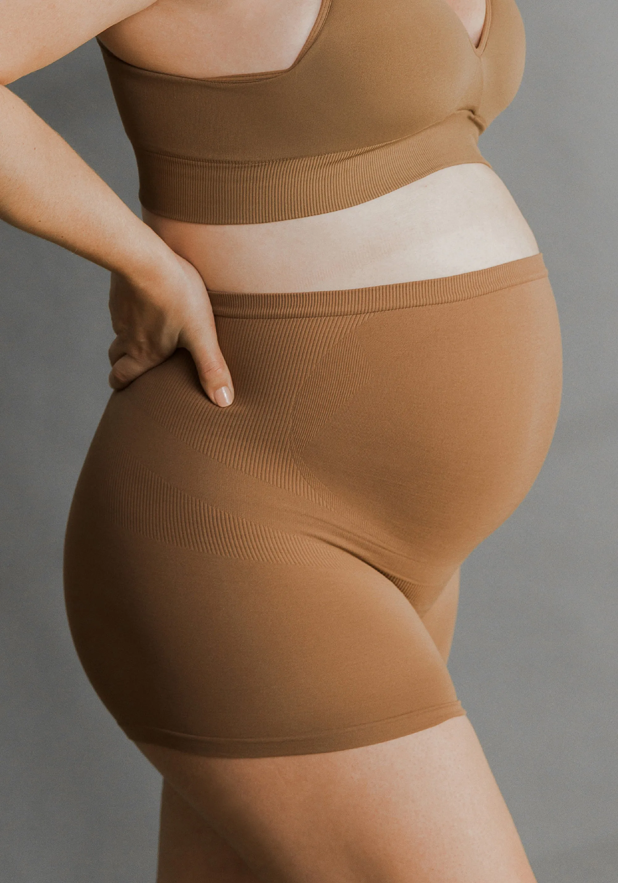 Seamless Maternity Over Belly Support Boyshorts