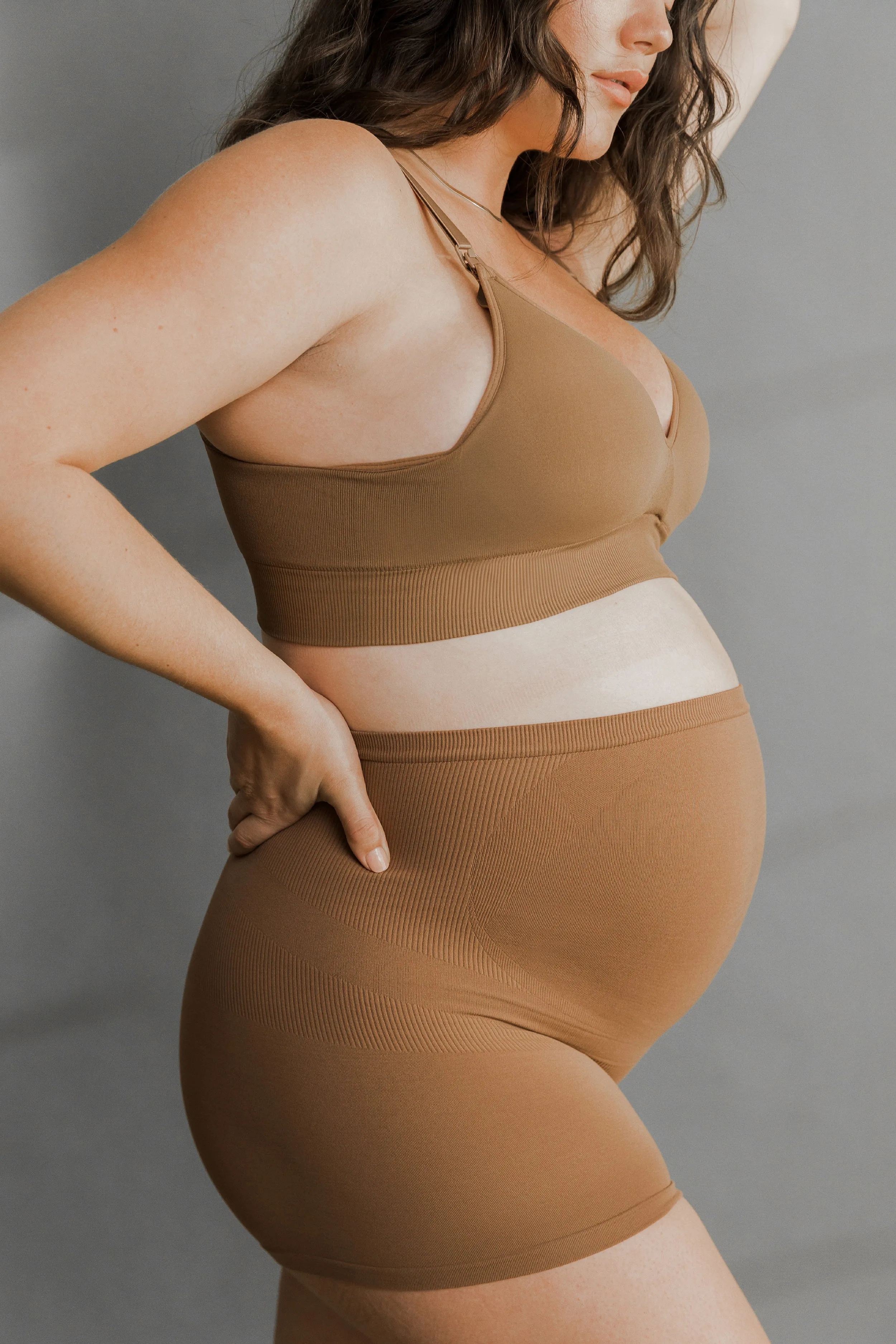 Seamless Maternity Over Belly Support Boyshorts