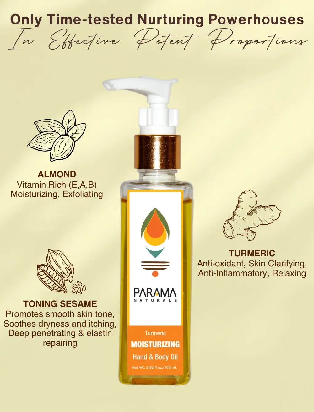 Turmeric Moisturizing Hand and Body Oil